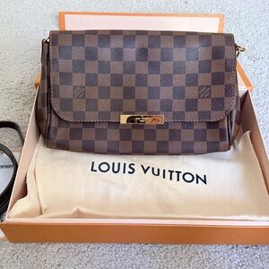 Louis Vuitton Damier Ebene Favorite MM Crossbody Bag